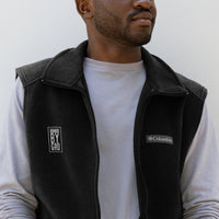 BRNDD logo Men’s Columbia fleece vest