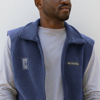 BRNDD logo Men’s Columbia fleece vest