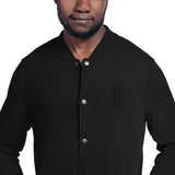 BRNDD Logo blk Embroidered Champion Bomber Jacket