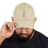 BRNDD Logo gry Distressed Dad Hat