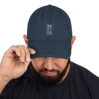 BRNDD Logo gry Distressed Dad Hat