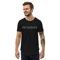 BeTheBrand Men's Curved Hem T-Shirt