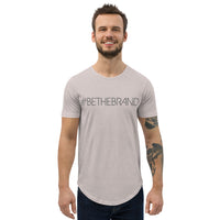 BeTheBrand Men's Curved Hem T-Shirt