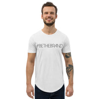 BeTheBrand Men's Curved Hem T-Shirt