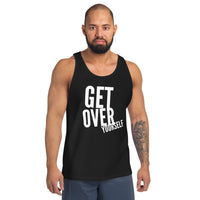 GetOverYourself wht Unisex Tank Top