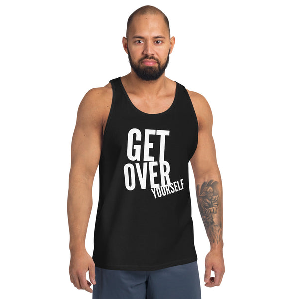 GetOverYourself wht Unisex Tank Top