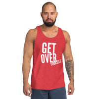 GetOverYourself wht Unisex Tank Top