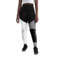 BRNDD Logo Sports Leggings All Over Print