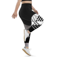 BRNDD Logo Sports Leggings All over Print2