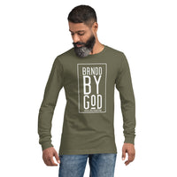 BRNDD Logo wht Unisex Long Sleeve Tee