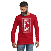 BRNDD Logo wht Unisex Long Sleeve Tee