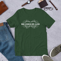 Branded by God Script2 Short-Sleeve Unisex T-Shirt